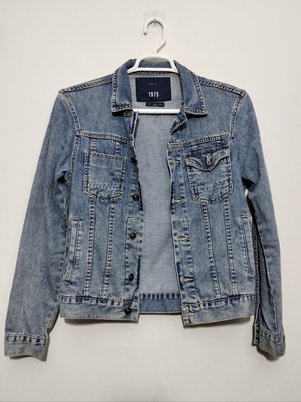 1975 Light Blue Original Denim Trucker Jacket Women's M